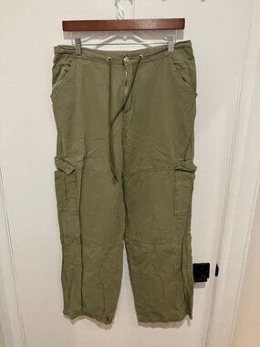 Hesperus Women's Green Utility Cargo Pants XL Slouchy Baggy Gorpcore Y2K